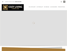Tablet Screenshot of cozylivingfurniture.ca